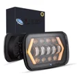 thumbnail image 1 of 5x7'' Faro Rectangular H4 Lupa Led Alto Bajo Beam Jeep/moto, 1 of 6