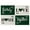 Green, variant on Smile Buffalo Check Plaid Placemats 12 x 18 Inch Set of 4, Black and Off White