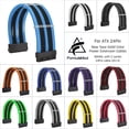 thumbnail image 2 of FormulaMod Fm-N24P ATX 24Pin Power Extension Cable For Motherboard 24 Pin 18AWG Combination Color Cables With Cable Comb, 2 of 5