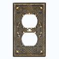 thumbnail image 2 of Metal Light Switch Plate Outlet Cover (French Victorian Frame - Single Duplex), 2 of 2