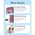 thumbnail image 6 of VHBW 6 Port USB Hub Tower, Multi-Port USB Tower Hub Desktop Cellphone USB Charging Station, 50W Charging Tower Charge 6 Devices, Rose Gold, 6 of 6