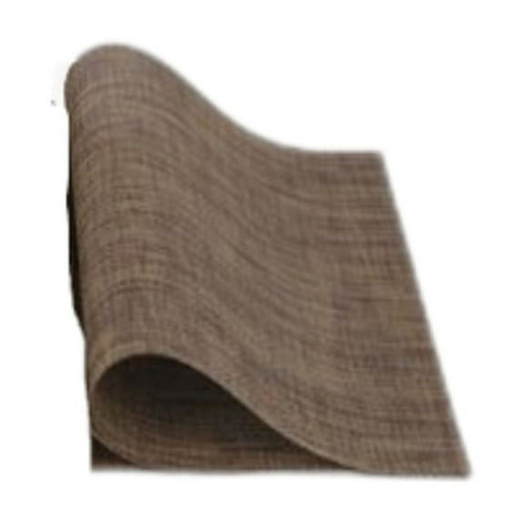 Single Pc Brown Woven Placemat - Elegant Coffee Colored Pvc Heat Anti Slip Oil Proof Table Mat for Dining Table 45*30Cm Table Mat for Home & Restaurant(Placemat*1)