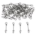 thumbnail image 1 of Almencla 50 Pièce Pêche Clip Connecteurs de Pêche en Acier Inoxydable de la Mer 26mm, 1 of 8