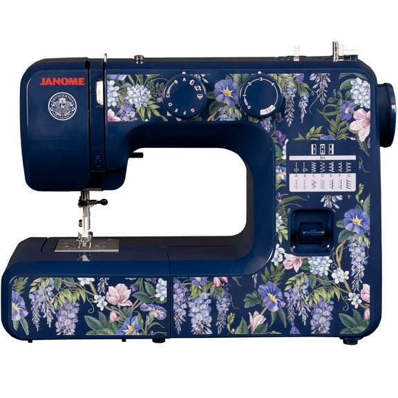 Janome Wisteria Promenade Easy-to-Use 15-Stitch Sewing Machine Officially Licensed Bridgerton Collection