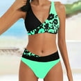 thumbnail image 5 of kamemir Womens Tankini Bathing Suits Womens Two Piece Tankini Swimsuit Tummy Control Tankini Bathing Suits Swimwear(Green,L), 5 of 5