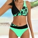 thumbnail image 5 of MKLEKYY Trajes De Baño Mujer Curvy Women'S Print High Waisted Tankini Two Tankini Set Swimsuit, 5 of 5