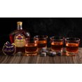 thumbnail image 4 of Crown Royal Whisky Stones Set, 8 Chilling Rocks, 4 Glasses With Velvet Bag, 4 of 5