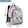 thumbnail image 2 of FORMRS Unisex School Backpack 17" Student Travel Bag with Laptop Compartment, Watercolor Marble Pattern, 2 of 7