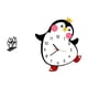 thumbnail image 1 of Servilletero con forma de y reloj de pared de madera con forma de pingüino de dibujos animados. Organizador multifuncional y elegante pa, 1 of 8
