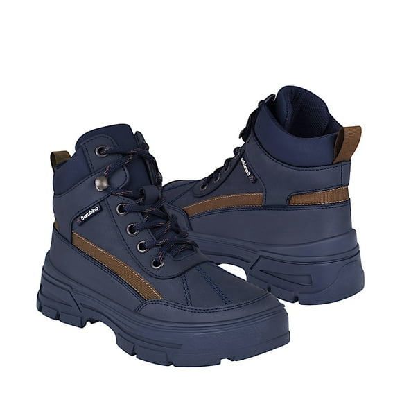 BOTINES NIÑO BAMBINO BA2290 SIMIPIEL AZUL 18-21