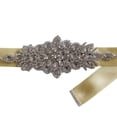 thumbnail image 2 of Rubans de Mariage Ceinture de Mariée Ceintures; Robe de Bal Cristal Ceintures de Soirée Fait Main avec Strass, 2 of 7