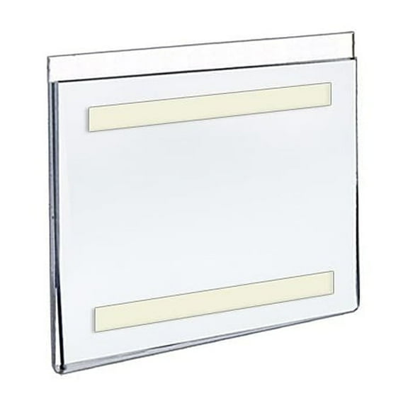 Azar 122029 5.5"W x 5.5"H Acrylic Sign Holder with Adhesive Tape , 10Pack