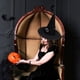 thumbnail image 4 of BRIGHTFUFU Sombrero de bruja hechicera de terciopelo negro, accesorio para disfraz de fiesta de Halloween, 4 of 7