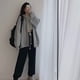 thumbnail image 5 of Sudadera con capucha para mujer Abrigo con capucha con cremallera abierta en la parte delantera Abrigo informal suelto para niña, Gris, M Inevent AP001482-01B, 5 of 7