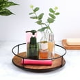thumbnail image 3 of Shisuyan Rotating Tray Round Serving Tray Wood Round Tray Vanity Tray Turntable Organizer Centerpiece Tray, 3 of 8