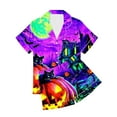 thumbnail image 5 of Hvot&aat Women Halloween Pajamas Sets Pumpkins/Bats/Spiderwebs/Ghosts Funny Graphic Short Sleepwear 2 Piece, 5 of 5