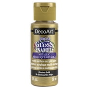 DecoArt Americana Gloss Enamel Acrylic Paint, 2 oz., Glorious Gold