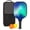 Black-2, variant on Pickleball Paddles Set Of 1, Fiberglass Surface, Fluid Smoke Aurora Art Style, 1 Paddle, 2 Balls & Bag