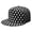 Vintage Po, variant on Vintage Polka Dot Flat Bill Cap - Adjustable Snapback Hip Hop Hat with Full Panel Dots Design - Urban Style Geometric Pattern for Men & Women