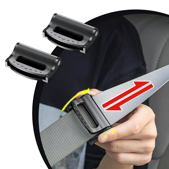 MELIVO 1 Pair of Comfortable Car Seat Tools, Seat Belt Clips Retainer Locking-clip, Seat Belt Clip Universal Shoulder Strap Positioner Retainer Locking Clip