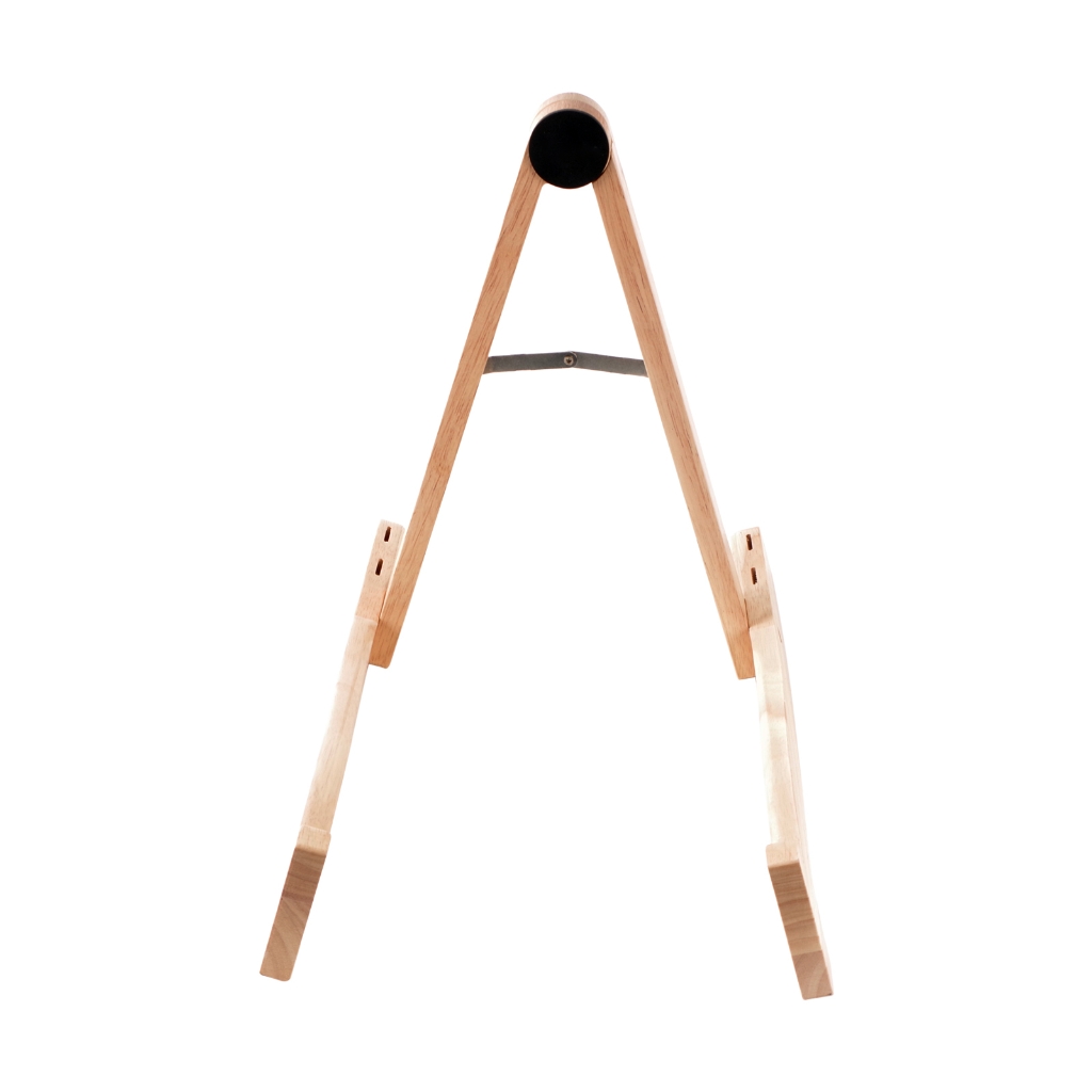 Ukulele Stand Wood Guitar Rack A-Frame Style Standing Musical Instrument Holder with Smooth Side for Ukuleles Violins
