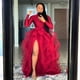 thumbnail image 1 of Txlixc Falda estratificada para mujeres, falda de cintura alta, falda de princesa abierta frente a la red de burbujas party a Txlixc moda, 1 of 1