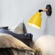 thumbnail image 5 of Aplique de pared moderno | Lámpara de lectura de noche de hierro y madera | Casquillo E27 | Para dormitorio, pasillo y estudio | Colores verde, rosa y amarillo, 5 of 7