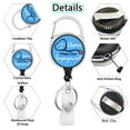 thumbnail image 4 of Name Badge Reel ID Tag Holder Doctor Nurse Retractable Work Card Clip Practical, 4 of 8