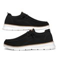 thumbnail image 2 of Men's Slip-On Walking Shoes Breathable Flyknit Casual Loafers Lightweight Comfortable Sneakers with Elastic Laces White, 2 of 6