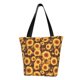 thumbnail image 1 of Balery Vintage Brown Plaid Sunflower Bolsa de Hombro con Diseño, Bolsa Grande y Duradera, Bolsa Versátil para Compras, 1 of 6