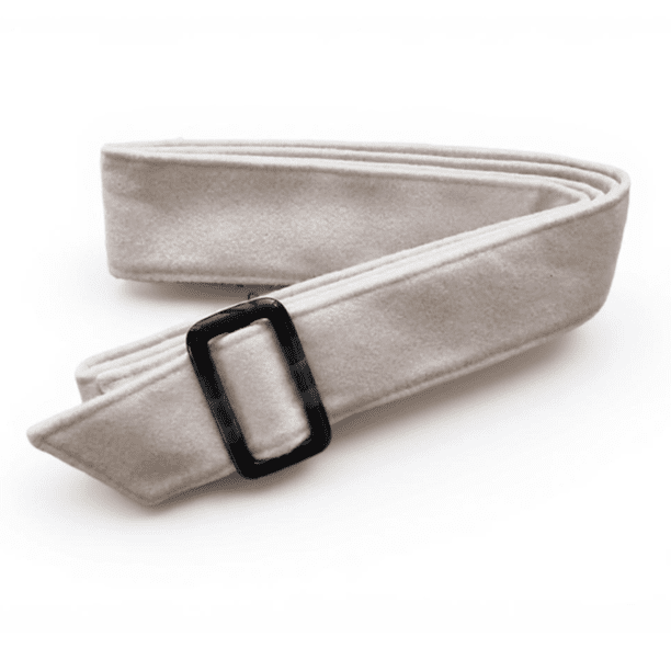 Cinturón De Lana Con Lazo, Para Mujer, Reversible, Accesorio Para Abrigo De Invierno. Lana beige