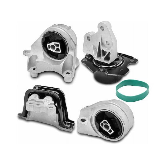 Engine Mount and Transmission Mount Kit 4 - Compatible with 2010 - 2017 Chevrolet Equinox 2.4L 4-Cylinder - Autopart Premium