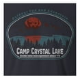 thumbnail image 2 of 9 Crowns Tees Camp Crystal Lake Blood Lake Funny Jason T-Shirt (Mens Navy, 3X-Large), 2 of 4