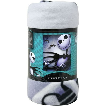 Disney Jack Skellington Throw Blanket Nightmare Before Christmas 45" x 60" Kids