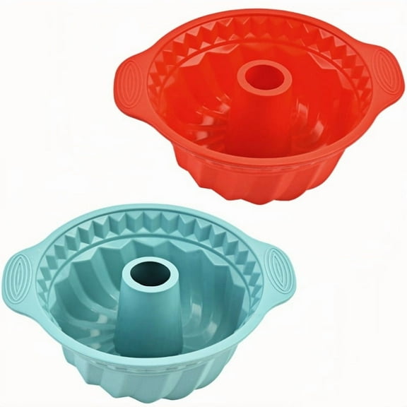 2 Piece Easy Release Round Cake Mousse Mold Set For Home Baking Supplies