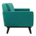 thumbnail image 5 of Modway Engage Channel Tufted Performance Velvet Loveseat in Teal, 5 of 7