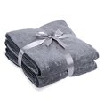 thumbnail image 5 of JML Bath Towels 2 Pack, Oversized Microfiber Bath Towels(30" x 60"), Soft and Super Absorption Multipurpose Towels for Bath, Beach, Pool, Sport - Grey Floral Pattern, 5 of 5
