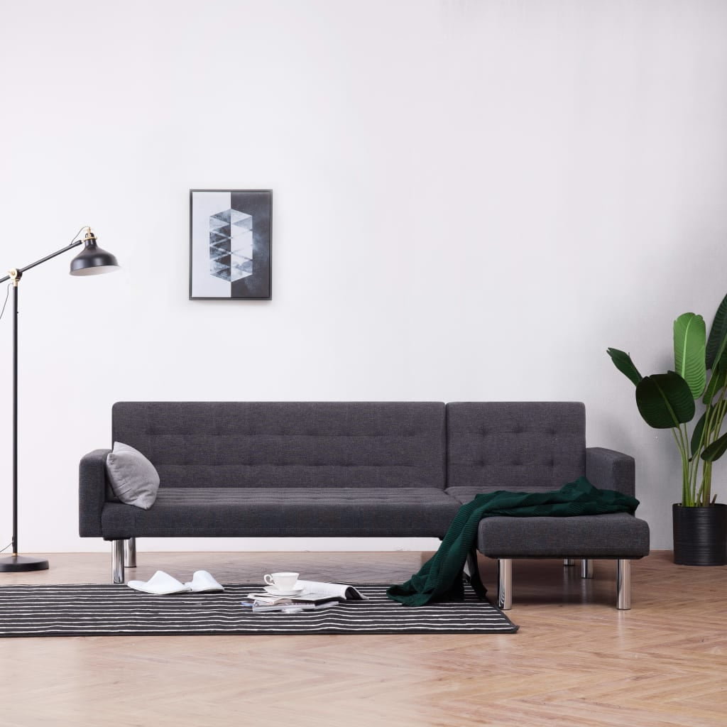 Kepooman 85" L-Shaped Convertible Faux Leather Sofa Bed Sleeper Sofa for Living Room, Grey Kepooman 85" L-Shaped Convertible Faux Leather Sofa Bed Sleeper Sofa for Living Room, Grey