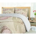 thumbnail image 5 of Ambesonne Abstract Duvet Cover Sets, Retro Butterflies Bugs, 2-Queen, Pale Pink and Pale Grey, 5 of 7