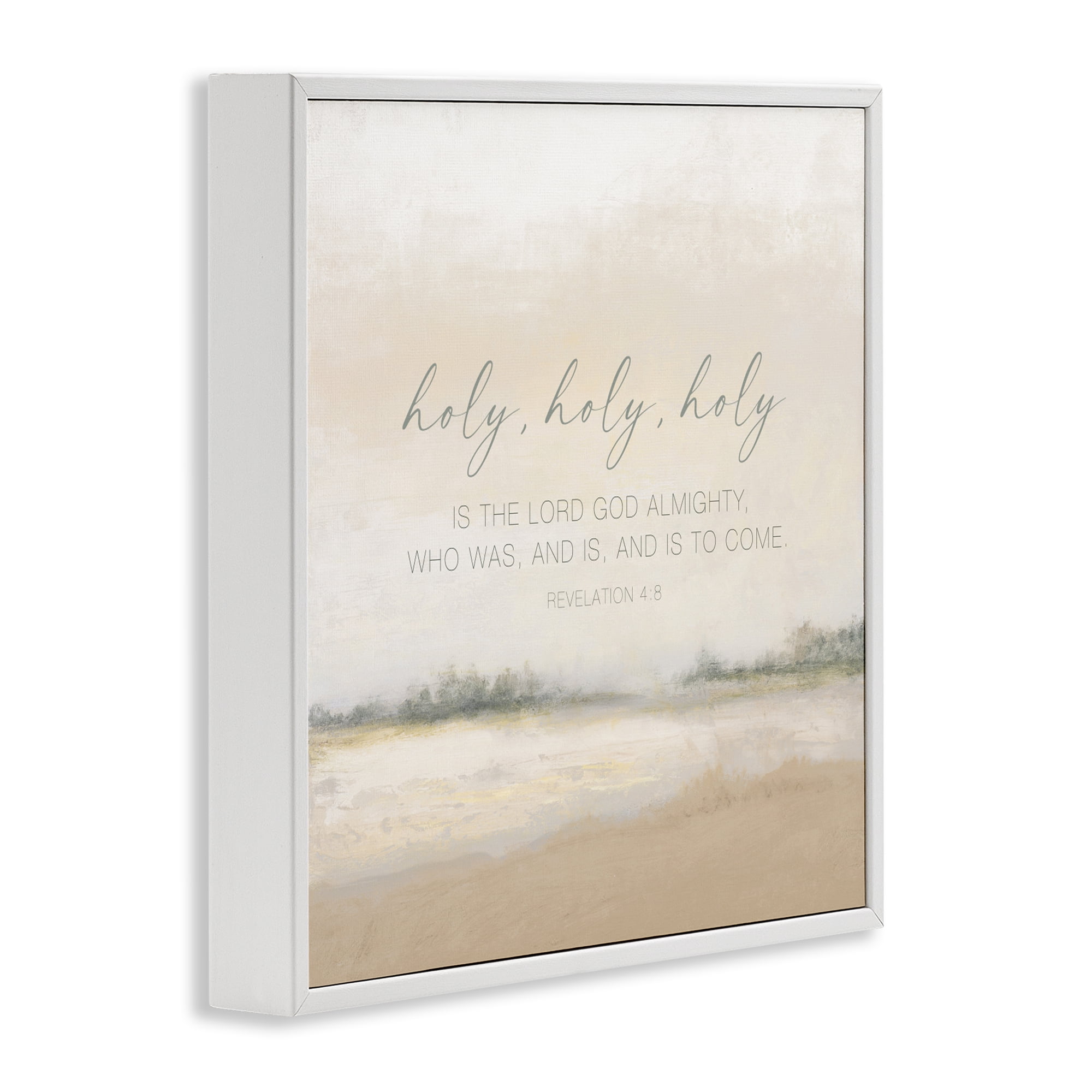 Stupell Industries Holy Revelation Proverb White Framed Giclee Art, design by John Spaeth