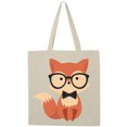 thumbnail image 3 of Inktastic Cute Hipster Fox Tote Bag, 3 of 5