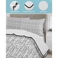 thumbnail image 4 of Quilts Queen Size, White Black Striped Soft Comforter Bedding Set for Bed, Abstract Modern Art Irregular Stripe Lightweight Quilted Bedspread with Pillow Cover(2 Pieces) for All Season, 90x96 Inch, 4 of 6