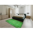 thumbnail image 4 of Ahgly Company Indoor Round Patterned Green Area Rugs, 3' Round, 4 of 6