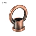 thumbnail image 3 of Unique Bargains 15kg Load 29x35mm M10 Thread Ring Shape Female Loop Eye Nut Red Bronze 2 Pack, 3 of 5