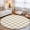 Beige, variant on Creamy Beige Plaid Washable Runner Rugs 2'x6', Modern Checkerboard Plaid Repeating Pattern Washable Runner Rug Non-Slip Sturdy Edge Binding Carpet for Bedside Hallway Runner Kitchen Galley