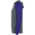 thumbnail image 4 of Holloway Sportswear M Echo Hoodie Graphite Heather/Purple 222539, 4 of 4