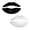 black + silver, variant on 2pcs Lips Acrylic Mirror Wall Sticker 3D Decorative Mirror Sticker