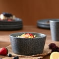 thumbnail image 5 of Bestone 16 Piece Stoneware Round Dinnerware Set, Chip Resistant, Dinnerware Sets, Plates, Dishes, Bowls, Service for 4, Gray Matte, 5 of 5