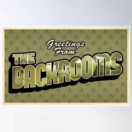 The Backrooms Postcard Poster Wall Art, Modern Wall Decor, 8x12 UNFRAMED
