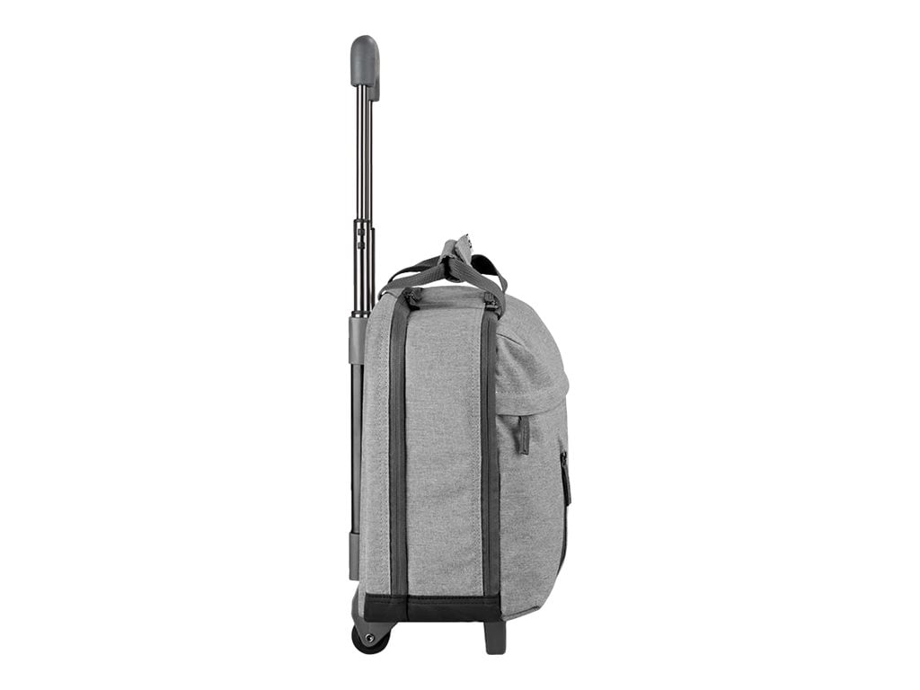 Solo New York Re:Start Rolling Bag With 15.6" Laptop Pocket, 51% Recycled, Gray